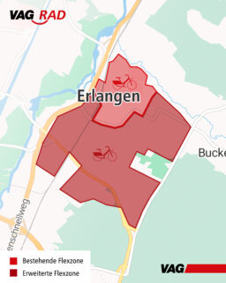 Zum Artikel "Erweiterung der VAG_Rad Flexzone bis zum FAU Campus Erlangen Süd"