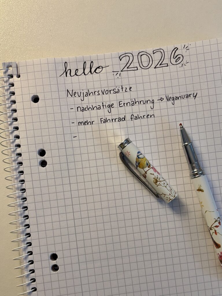 Nachhaltige Neujahrsvorsätze